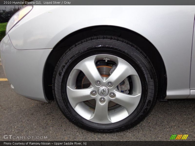Liquid Silver / Gray 2010 Hyundai Elantra GLS