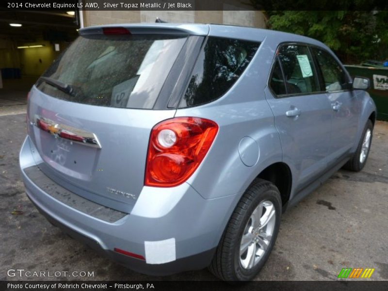 Silver Topaz Metallic / Jet Black 2014 Chevrolet Equinox LS AWD