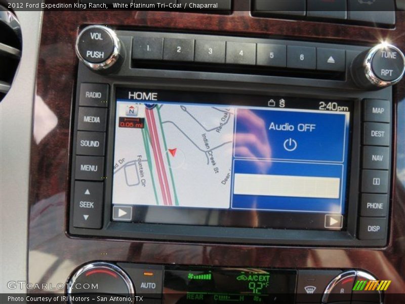 White Platinum Tri-Coat / Chaparral 2012 Ford Expedition King Ranch