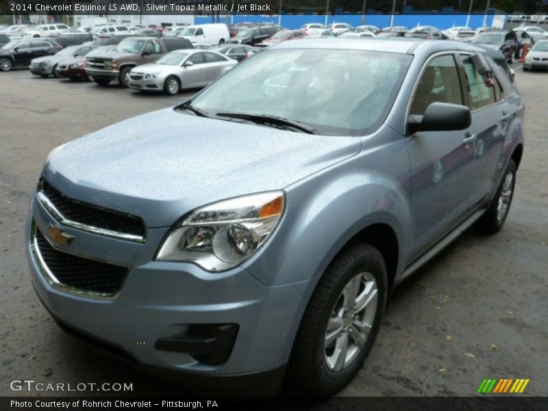Silver Topaz Metallic / Jet Black 2014 Chevrolet Equinox LS AWD