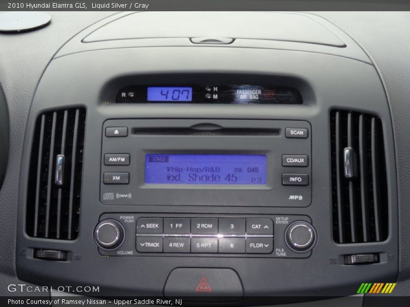 Liquid Silver / Gray 2010 Hyundai Elantra GLS
