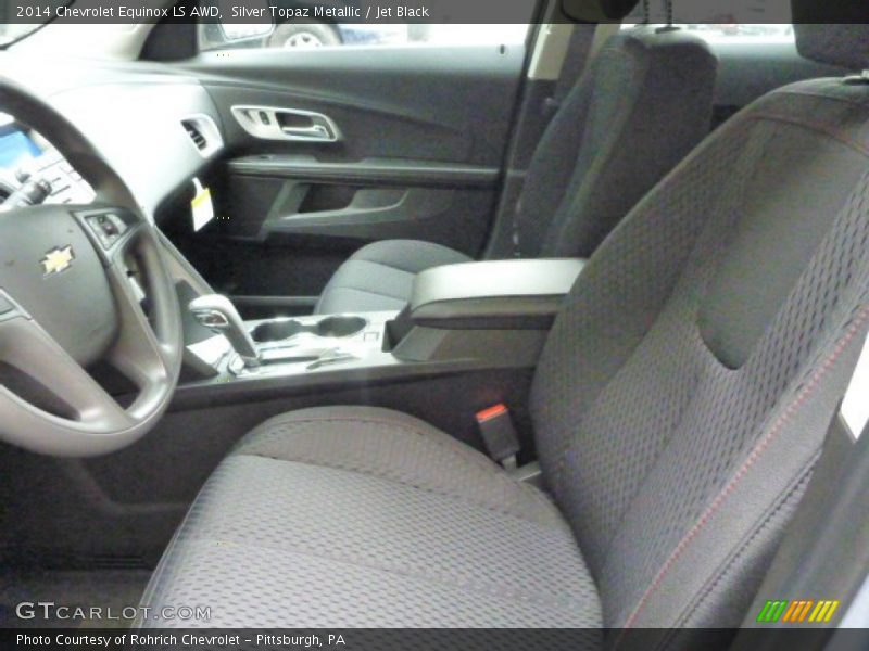 Silver Topaz Metallic / Jet Black 2014 Chevrolet Equinox LS AWD