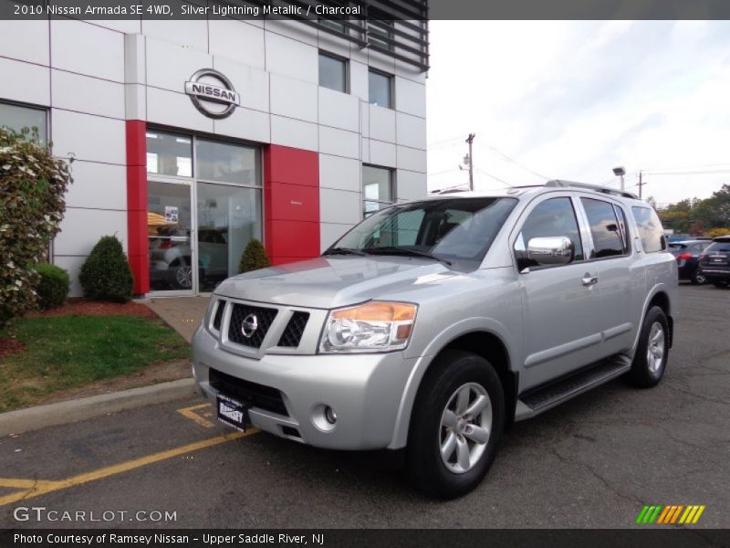 Silver Lightning Metallic / Charcoal 2010 Nissan Armada SE 4WD