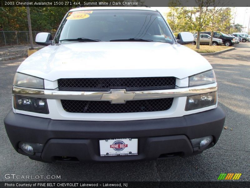 Summit White / Dark Charcoal 2003 Chevrolet Avalanche 1500 Z71 4x4