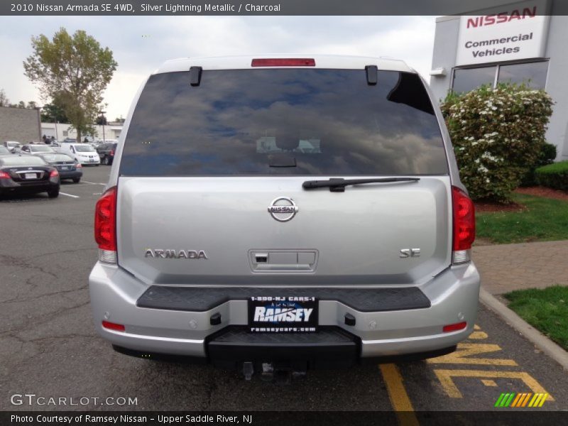 Silver Lightning Metallic / Charcoal 2010 Nissan Armada SE 4WD