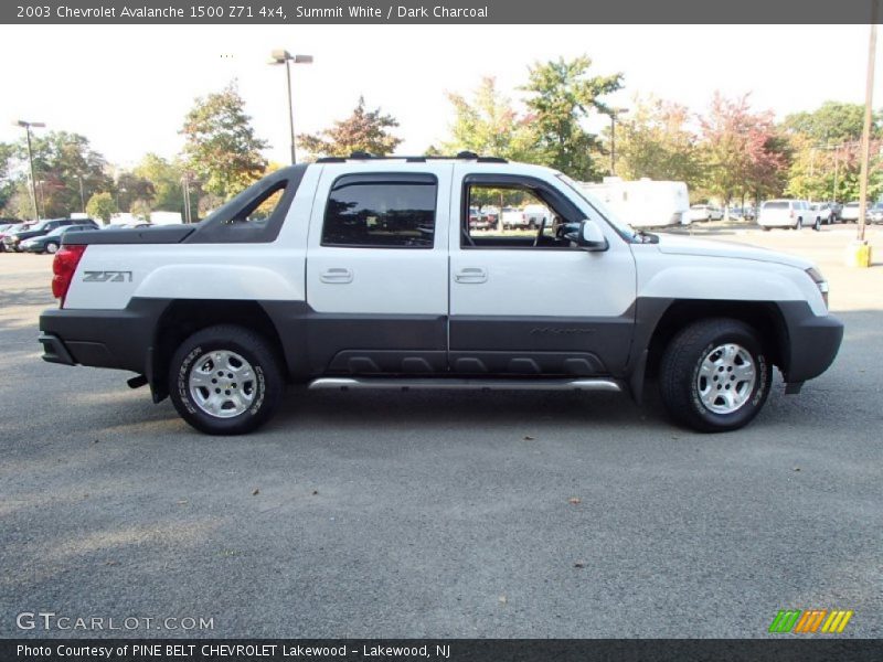 Summit White / Dark Charcoal 2003 Chevrolet Avalanche 1500 Z71 4x4