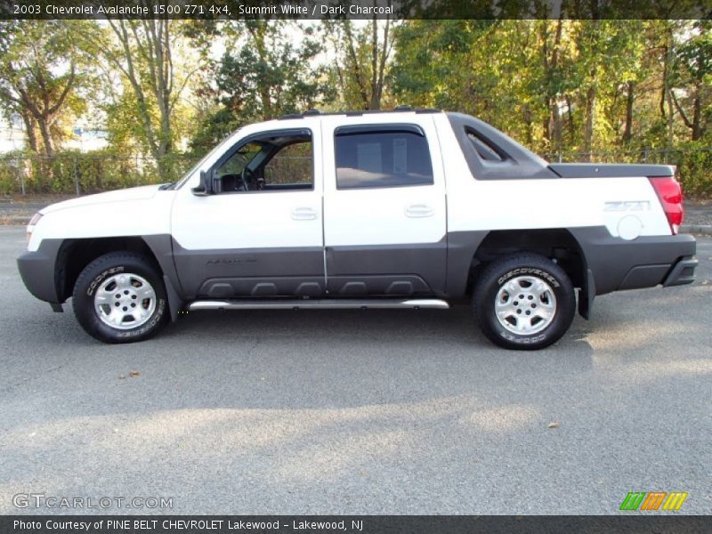 Summit White / Dark Charcoal 2003 Chevrolet Avalanche 1500 Z71 4x4