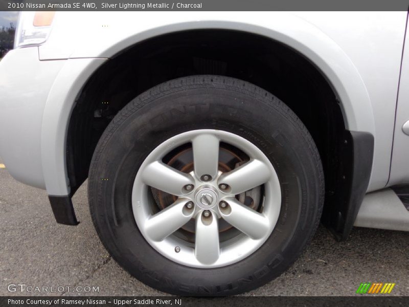 Silver Lightning Metallic / Charcoal 2010 Nissan Armada SE 4WD