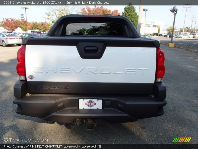Summit White / Dark Charcoal 2003 Chevrolet Avalanche 1500 Z71 4x4