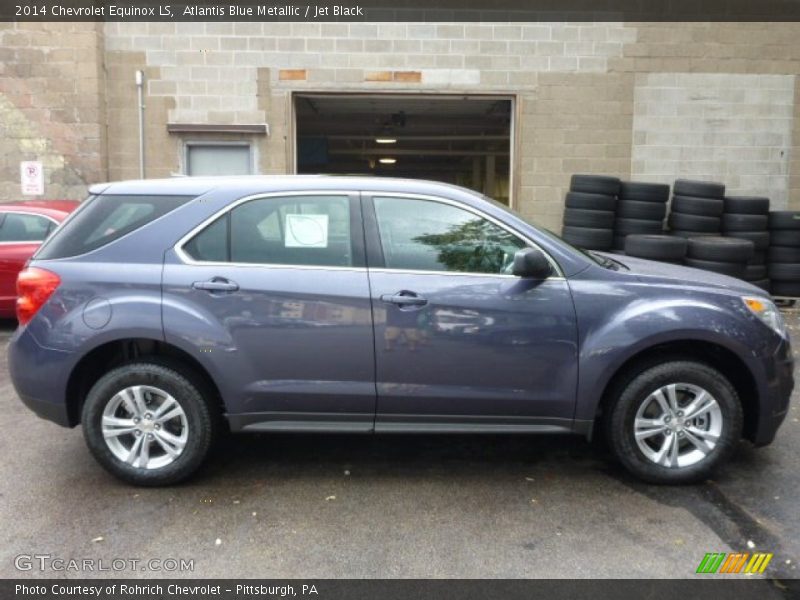 Atlantis Blue Metallic / Jet Black 2014 Chevrolet Equinox LS