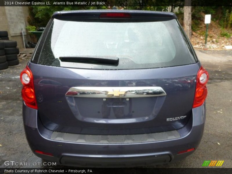 Atlantis Blue Metallic / Jet Black 2014 Chevrolet Equinox LS