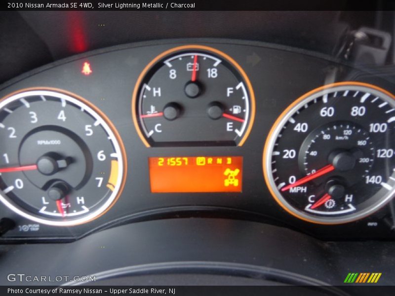 Silver Lightning Metallic / Charcoal 2010 Nissan Armada SE 4WD