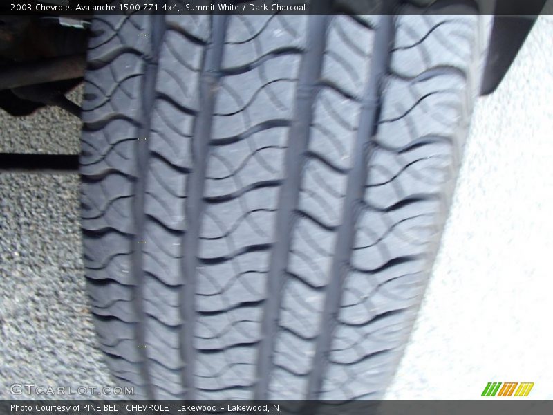 Summit White / Dark Charcoal 2003 Chevrolet Avalanche 1500 Z71 4x4