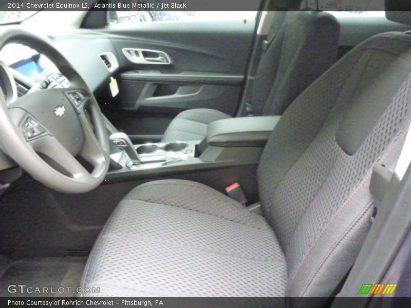 Atlantis Blue Metallic / Jet Black 2014 Chevrolet Equinox LS