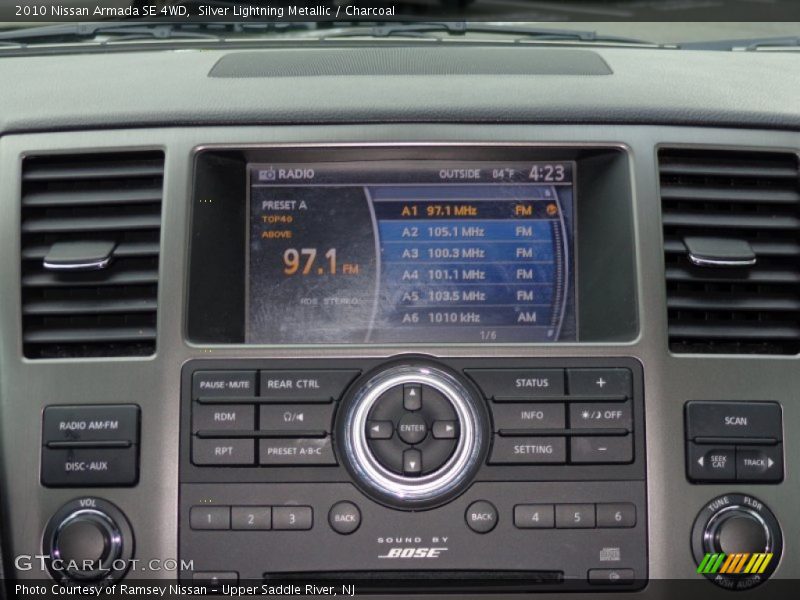 Silver Lightning Metallic / Charcoal 2010 Nissan Armada SE 4WD