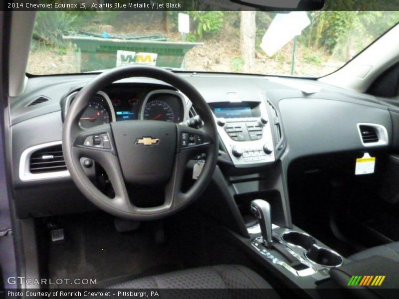 Atlantis Blue Metallic / Jet Black 2014 Chevrolet Equinox LS