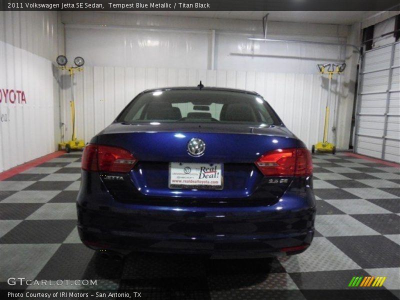 Tempest Blue Metallic / Titan Black 2011 Volkswagen Jetta SE Sedan