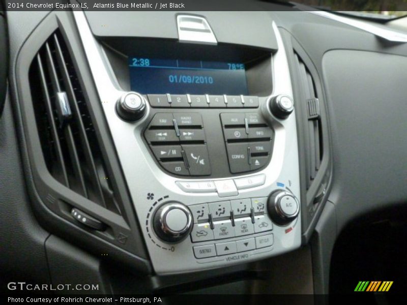 Atlantis Blue Metallic / Jet Black 2014 Chevrolet Equinox LS