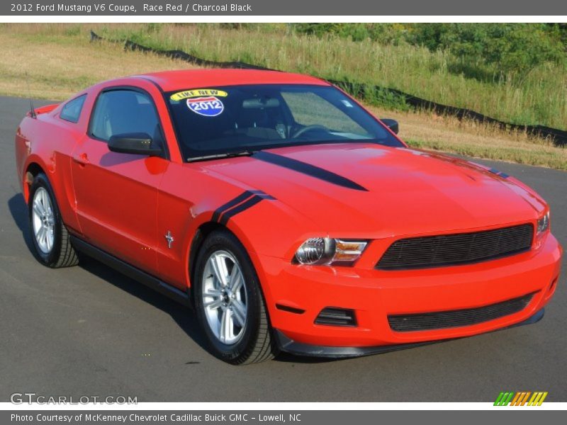Race Red / Charcoal Black 2012 Ford Mustang V6 Coupe
