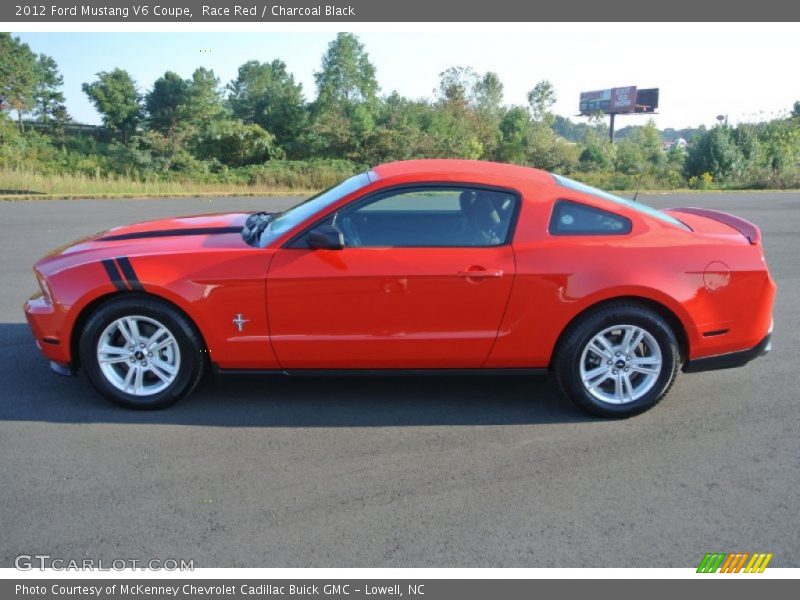 Race Red / Charcoal Black 2012 Ford Mustang V6 Coupe