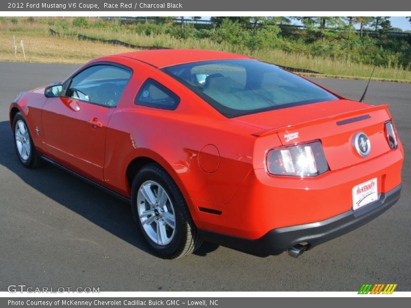 Race Red / Charcoal Black 2012 Ford Mustang V6 Coupe