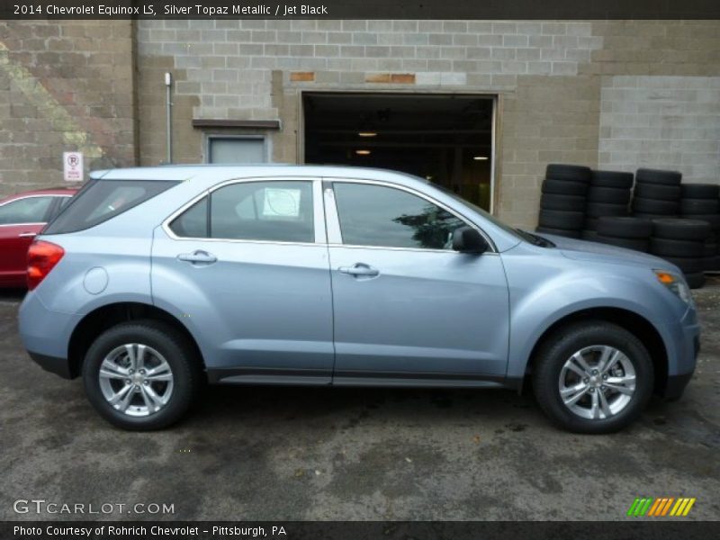 Silver Topaz Metallic / Jet Black 2014 Chevrolet Equinox LS