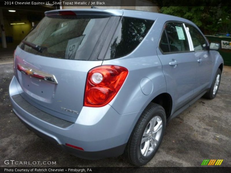 Silver Topaz Metallic / Jet Black 2014 Chevrolet Equinox LS