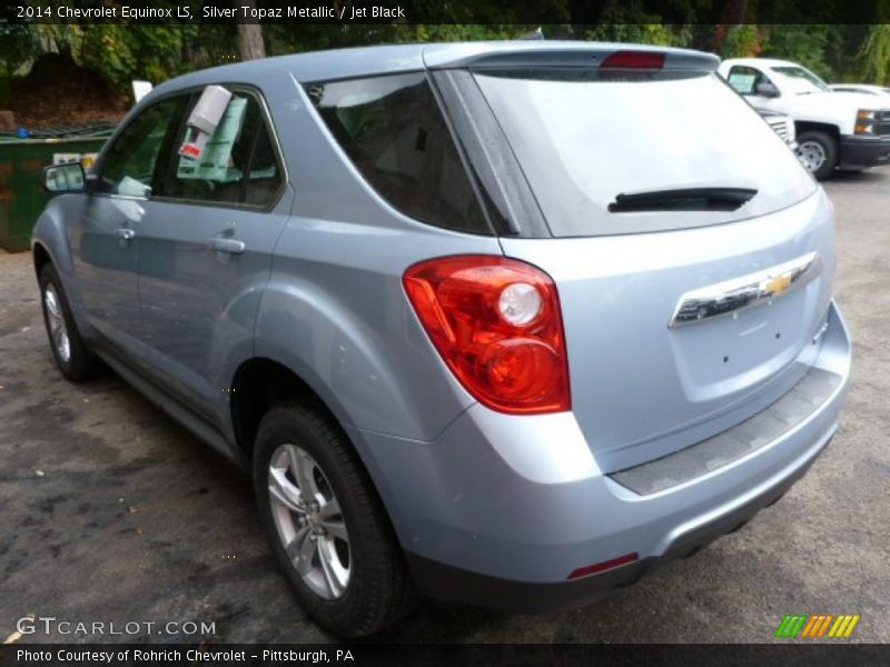 Silver Topaz Metallic / Jet Black 2014 Chevrolet Equinox LS