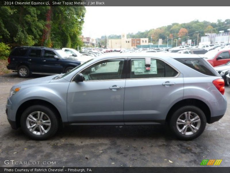 Silver Topaz Metallic / Jet Black 2014 Chevrolet Equinox LS