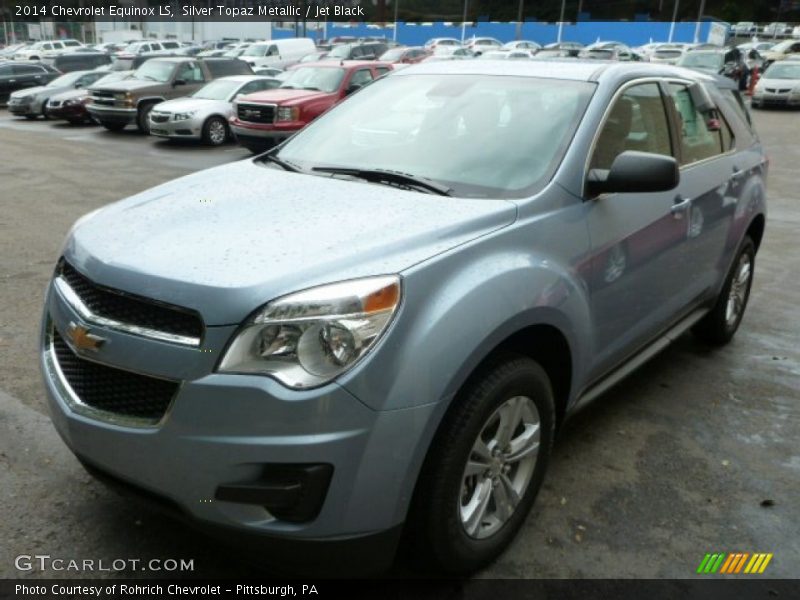 Silver Topaz Metallic / Jet Black 2014 Chevrolet Equinox LS