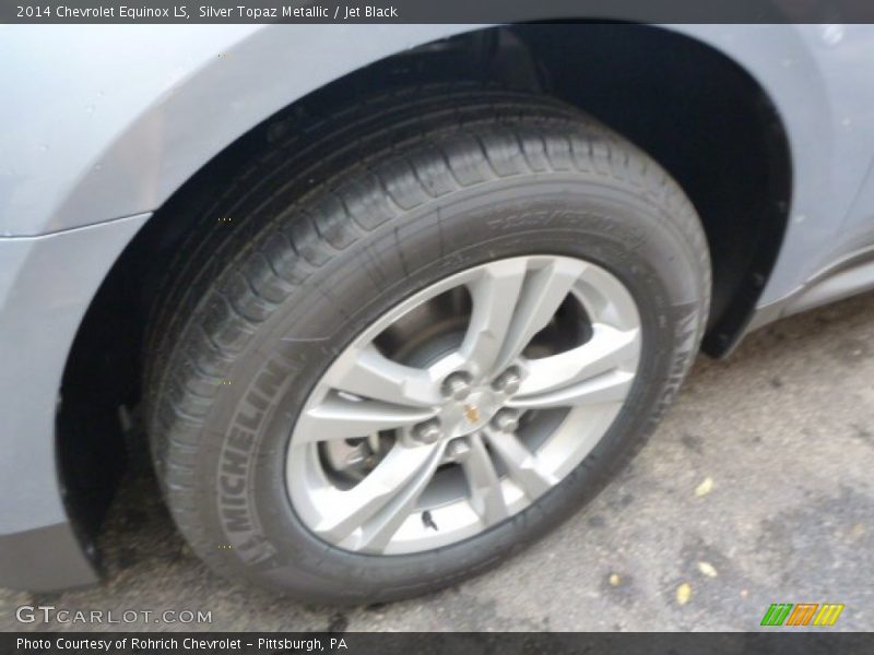 Silver Topaz Metallic / Jet Black 2014 Chevrolet Equinox LS
