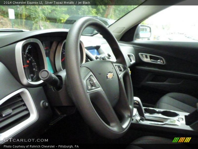 Silver Topaz Metallic / Jet Black 2014 Chevrolet Equinox LS