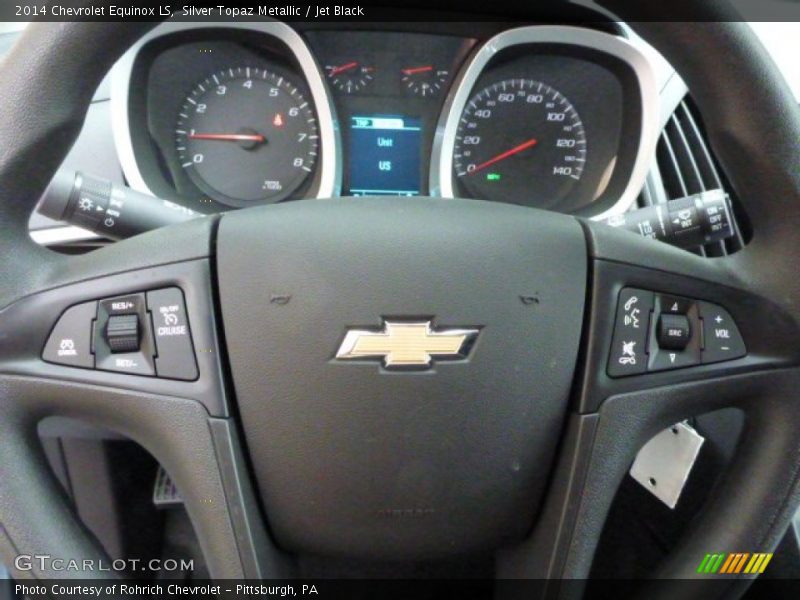 Silver Topaz Metallic / Jet Black 2014 Chevrolet Equinox LS