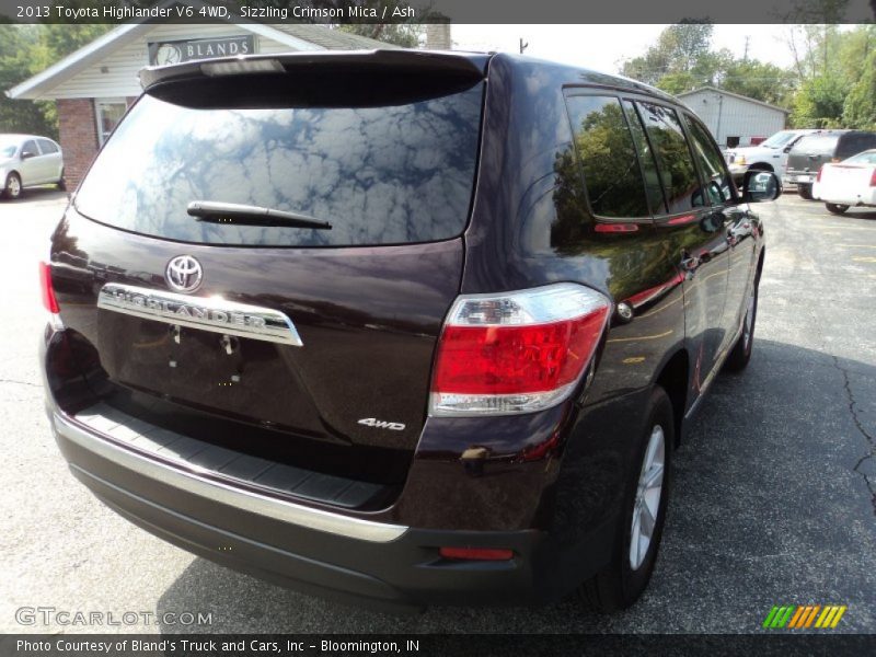Sizzling Crimson Mica / Ash 2013 Toyota Highlander V6 4WD