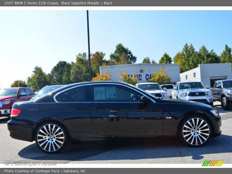 Black Sapphire Metallic / Black 2007 BMW 3 Series 328i Coupe