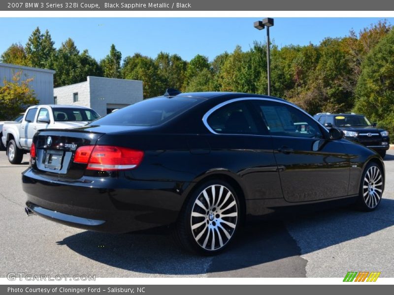 Black Sapphire Metallic / Black 2007 BMW 3 Series 328i Coupe