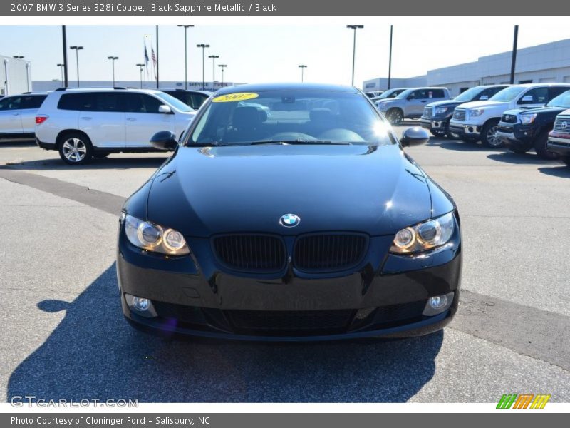 Black Sapphire Metallic / Black 2007 BMW 3 Series 328i Coupe