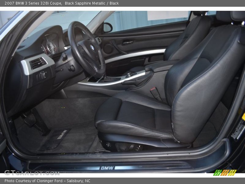 Black Sapphire Metallic / Black 2007 BMW 3 Series 328i Coupe
