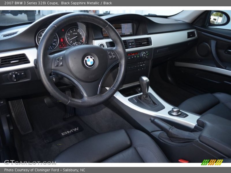 Black Interior - 2007 3 Series 328i Coupe 