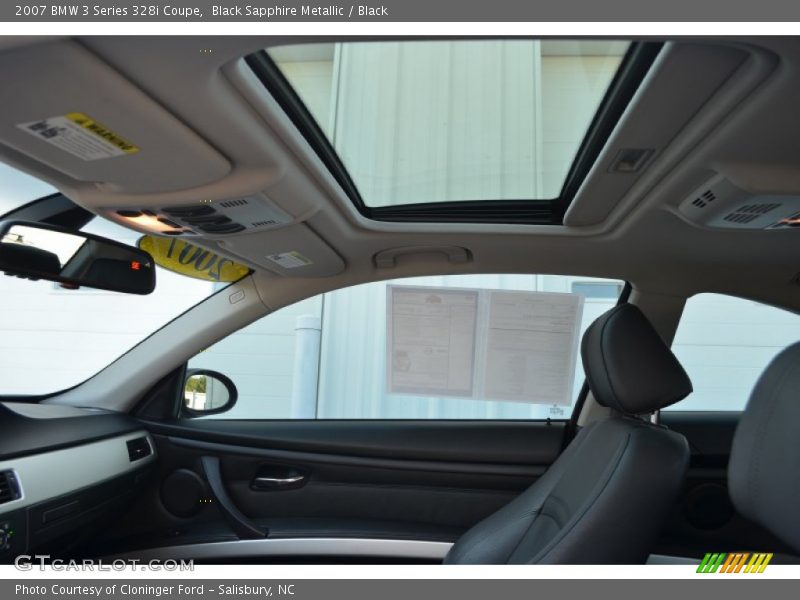 Black Sapphire Metallic / Black 2007 BMW 3 Series 328i Coupe