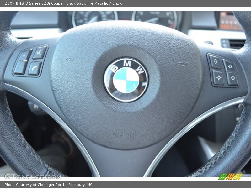 Black Sapphire Metallic / Black 2007 BMW 3 Series 328i Coupe