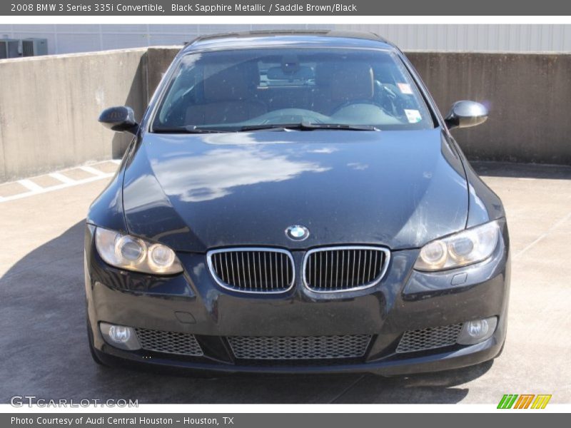 Black Sapphire Metallic / Saddle Brown/Black 2008 BMW 3 Series 335i Convertible
