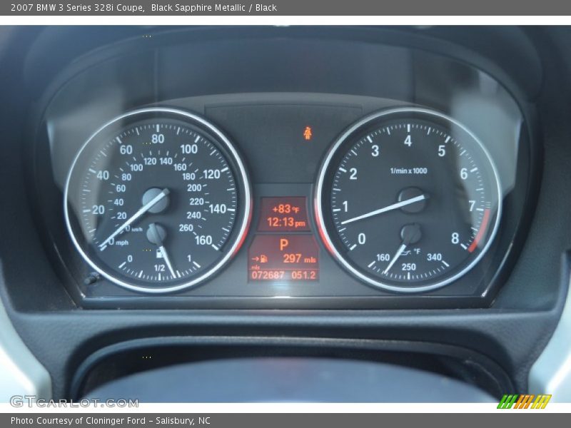 Black Sapphire Metallic / Black 2007 BMW 3 Series 328i Coupe
