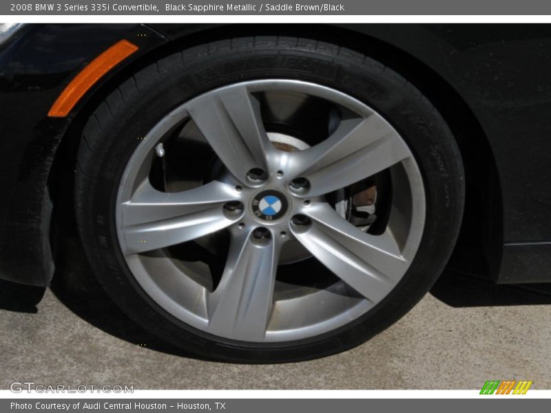 Black Sapphire Metallic / Saddle Brown/Black 2008 BMW 3 Series 335i Convertible