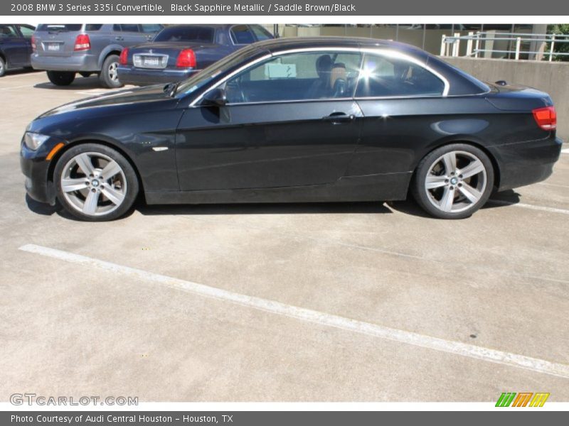 Black Sapphire Metallic / Saddle Brown/Black 2008 BMW 3 Series 335i Convertible