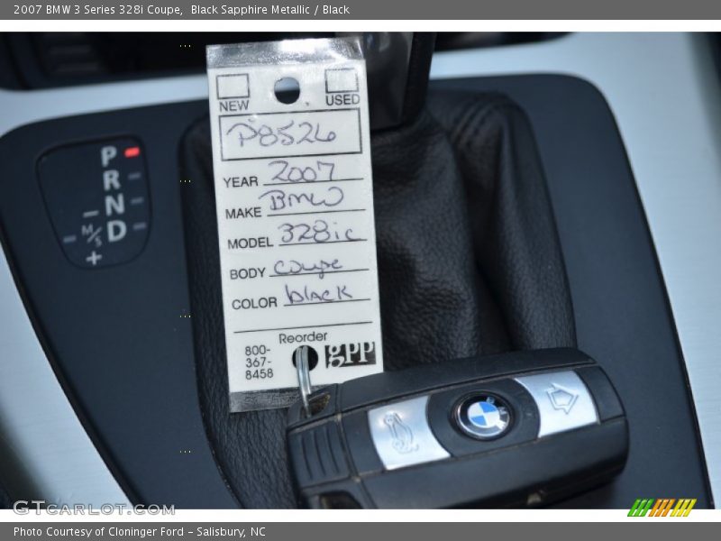 Black Sapphire Metallic / Black 2007 BMW 3 Series 328i Coupe