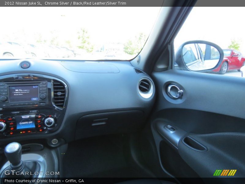 Chrome Silver / Black/Red Leather/Silver Trim 2012 Nissan Juke SL