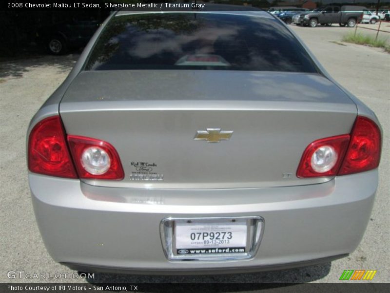 Silverstone Metallic / Titanium Gray 2008 Chevrolet Malibu LT Sedan