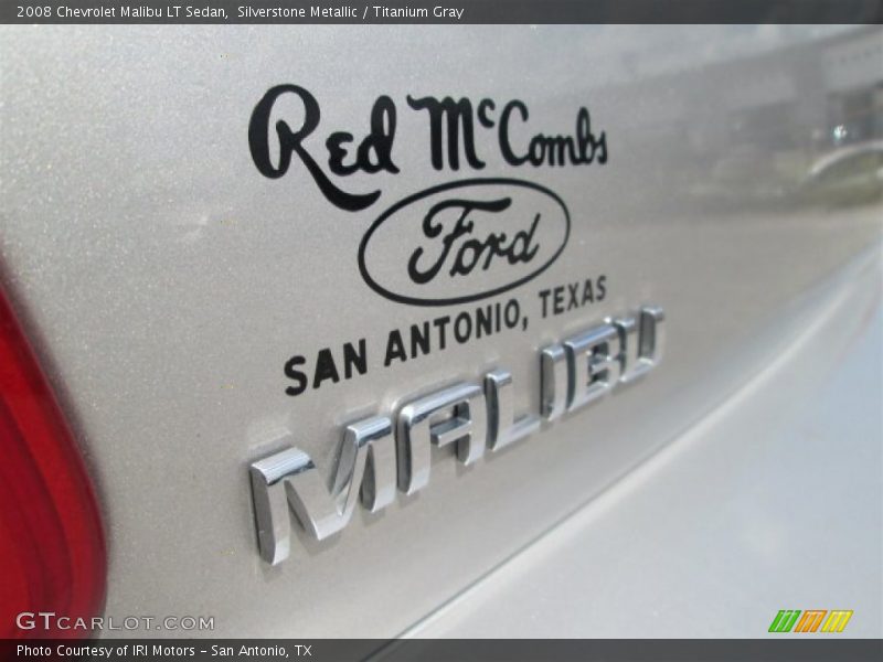 Silverstone Metallic / Titanium Gray 2008 Chevrolet Malibu LT Sedan