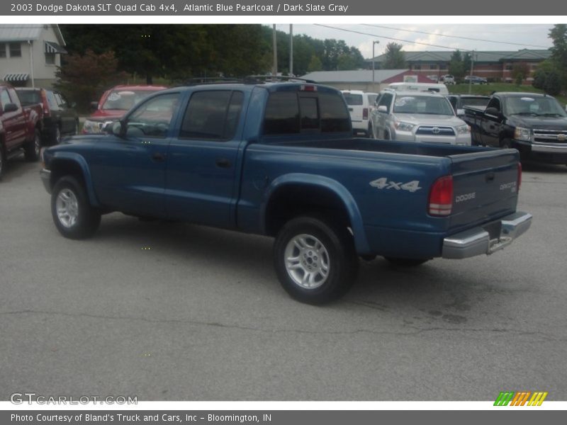 Atlantic Blue Pearlcoat / Dark Slate Gray 2003 Dodge Dakota SLT Quad Cab 4x4